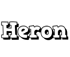Heron snowing logo