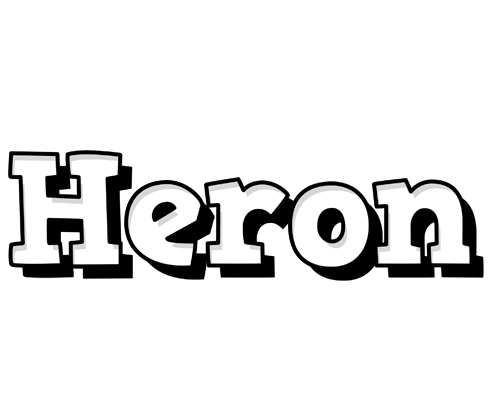 Heron snowing logo