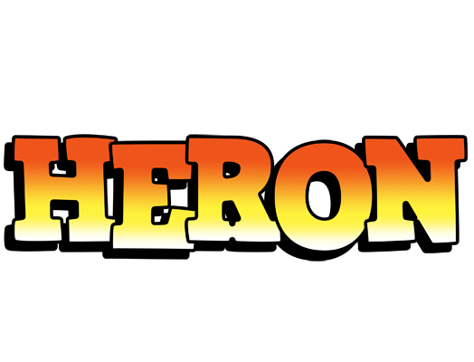 Heron sunset logo