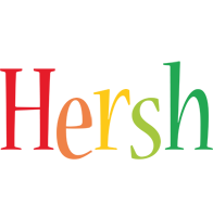 Hersh birthday logo