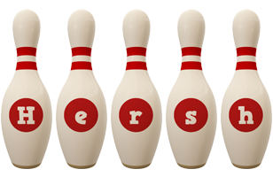 Hersh bowling-pin logo