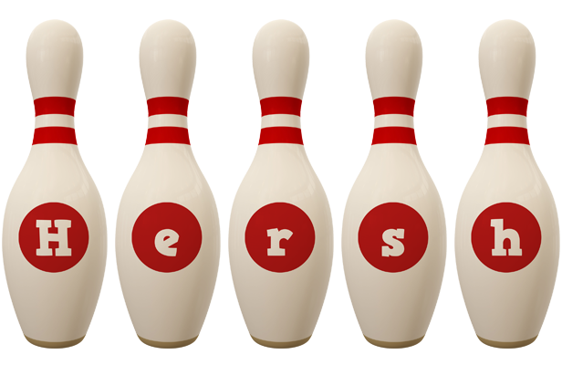 Hersh bowling-pin logo