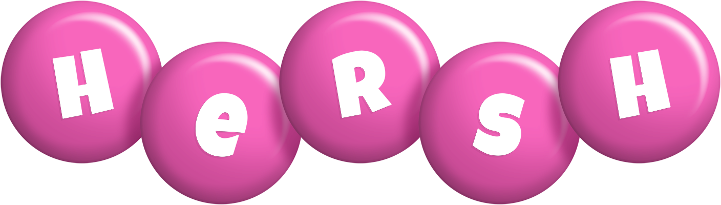 Hersh candy-pink logo