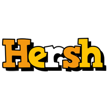 Hersh cartoon logo