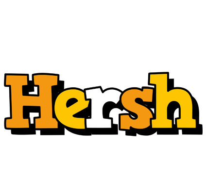 Hersh cartoon logo