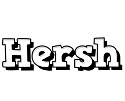 Hersh snowing logo