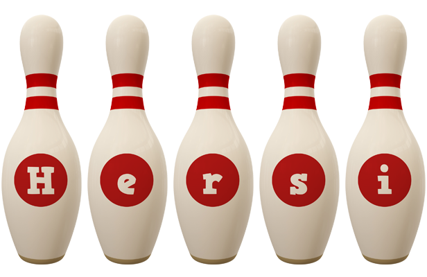 Hersi bowling-pin logo