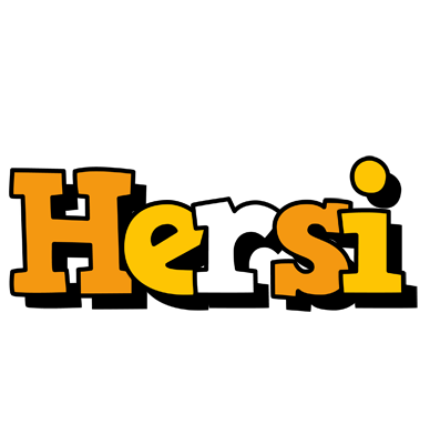 Hersi cartoon logo