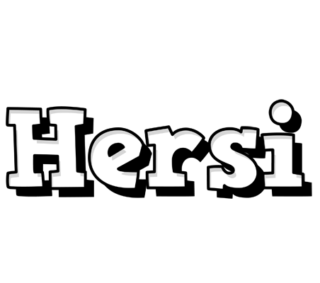 Hersi snowing logo