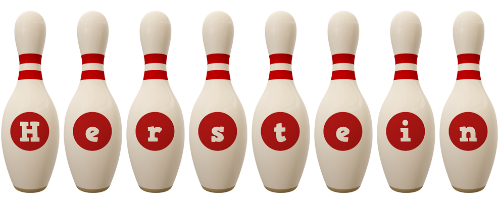 Herstein bowling-pin logo
