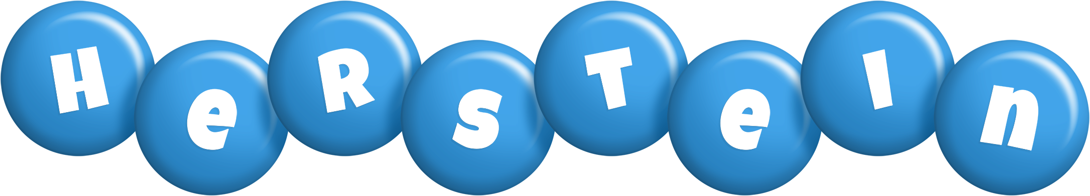 Herstein candy-blue logo