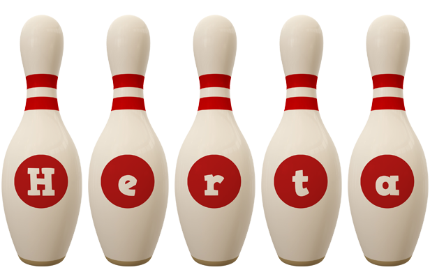 Herta bowling-pin logo