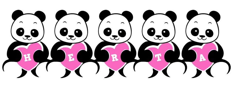 Herta love-panda logo