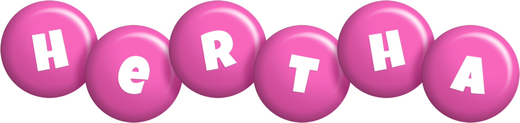 Hertha candy-pink logo
