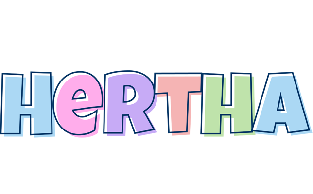 Hertha pastel logo