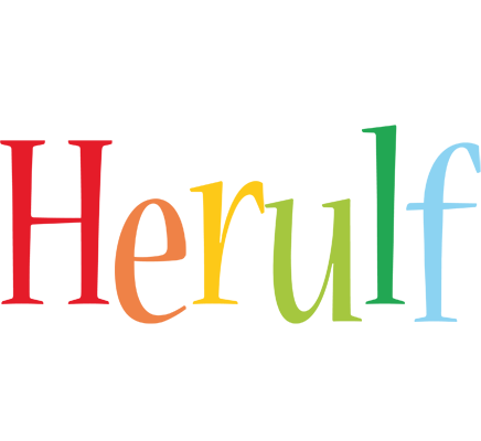 Herulf birthday logo