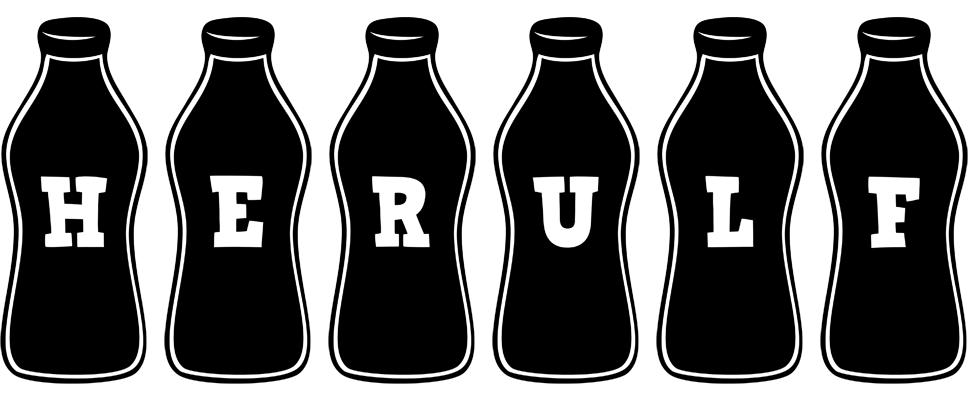 Herulf bottle logo