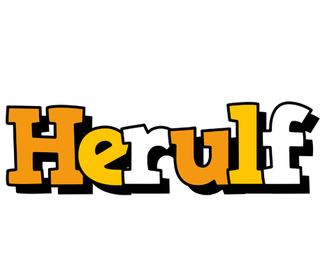Herulf cartoon logo