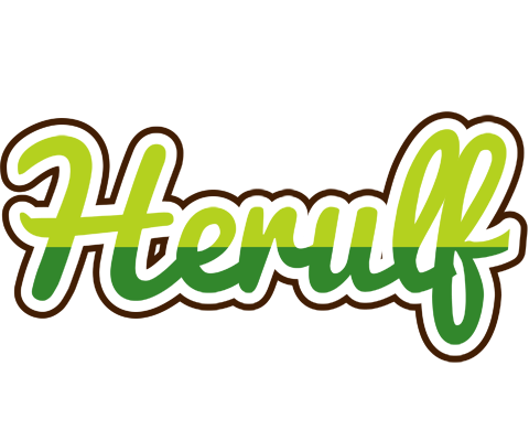 Herulf golfing logo