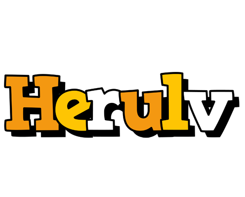 Herulv cartoon logo