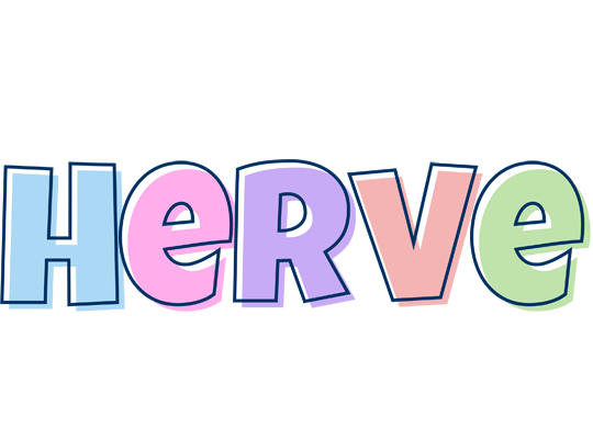 Herve pastel logo