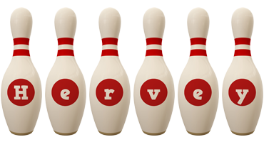 Hervey bowling-pin logo