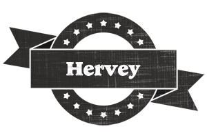 Hervey grunge logo