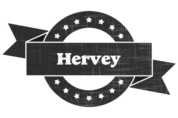 Hervey grunge logo