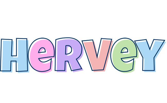 Hervey pastel logo