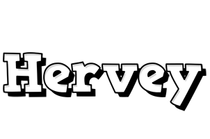 Hervey snowing logo