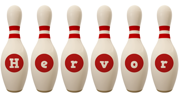 Hervor bowling-pin logo