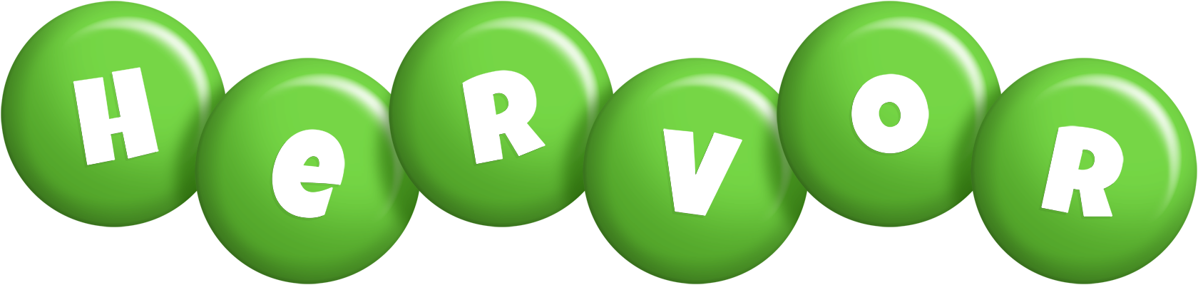 Hervor candy-green logo
