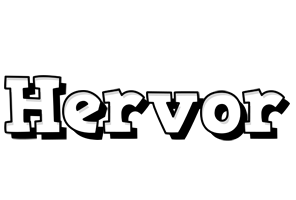 Hervor snowing logo