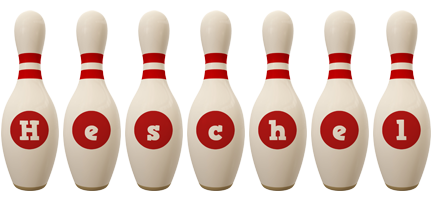 Heschel bowling-pin logo