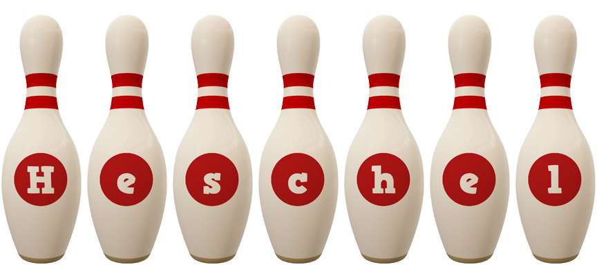 Heschel bowling-pin logo