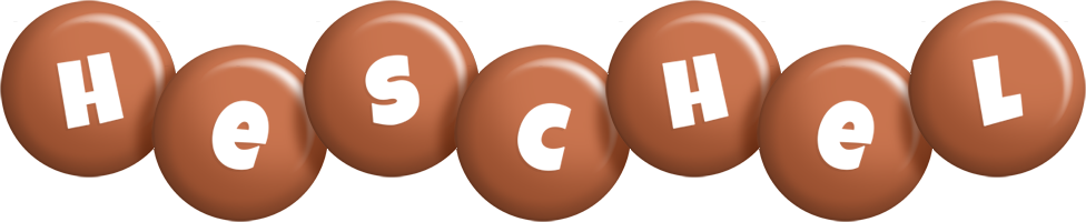 Heschel candy-brown logo