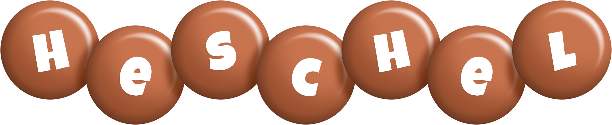 Heschel candy-brown logo