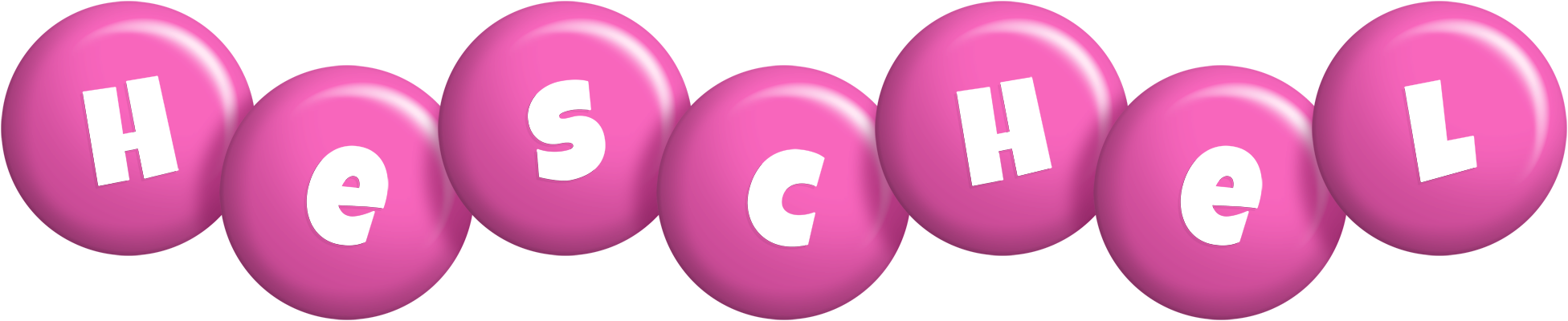 Heschel candy-pink logo