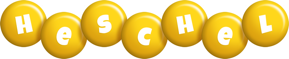 Heschel candy-yellow logo