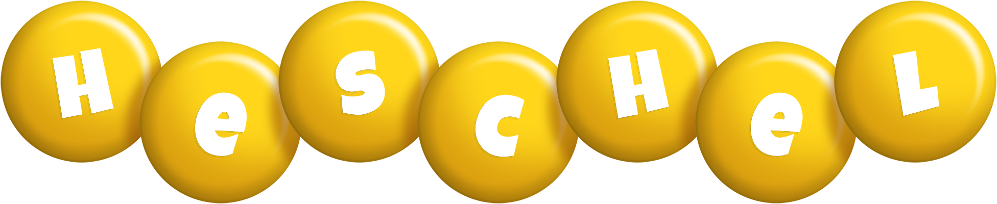 Heschel candy-yellow logo