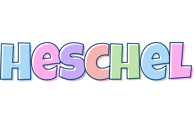 Heschel pastel logo