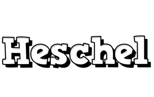 Heschel snowing logo