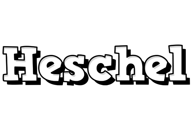 Heschel snowing logo