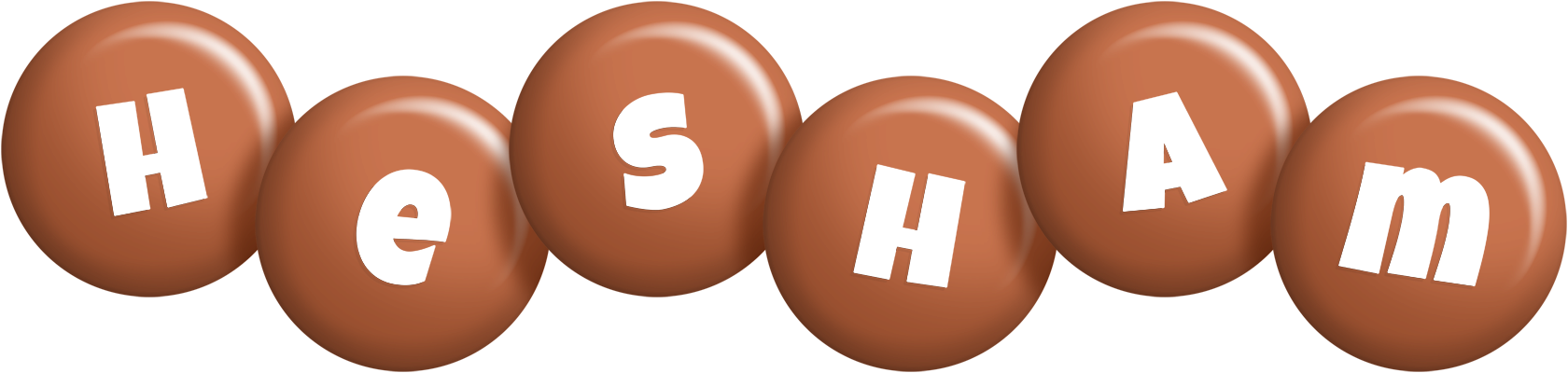Hesham candy-brown logo