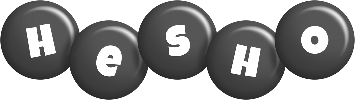 Hesho candy-black logo
