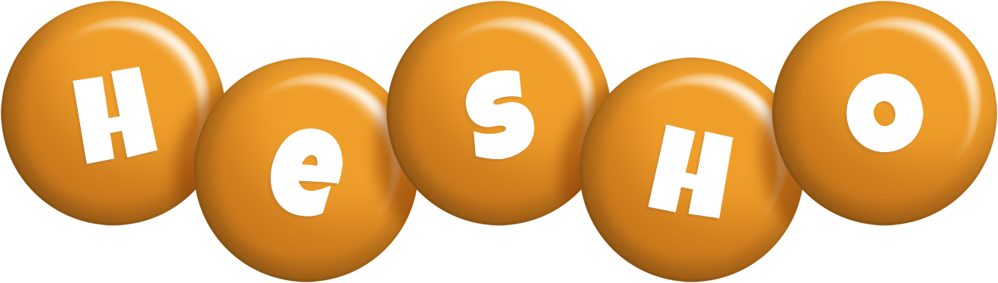 Hesho candy-orange logo