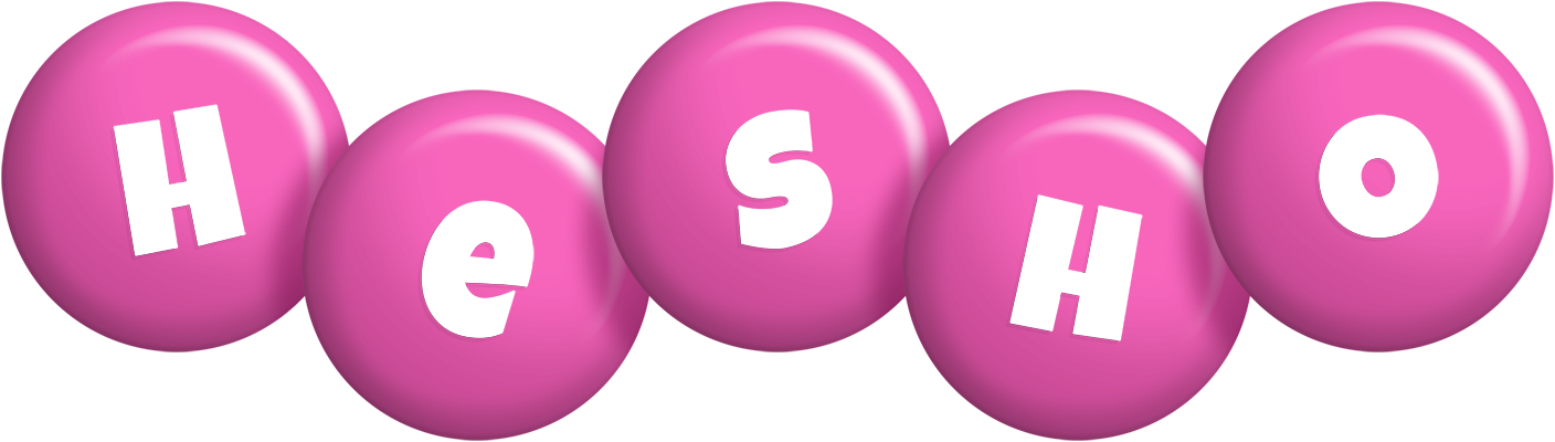 Hesho candy-pink logo