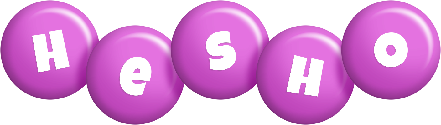 Hesho candy-purple logo