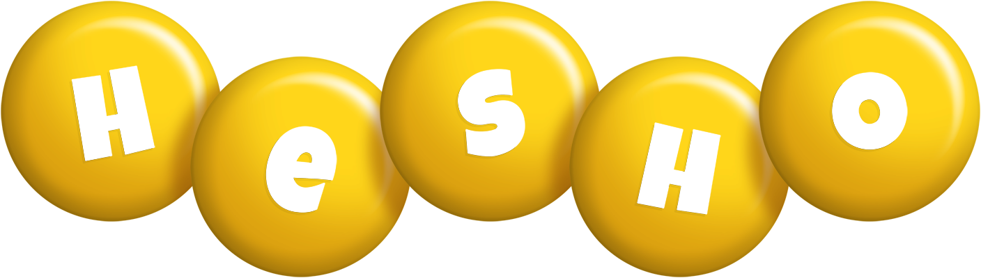 Hesho candy-yellow logo