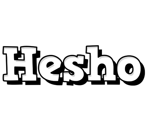 Hesho snowing logo